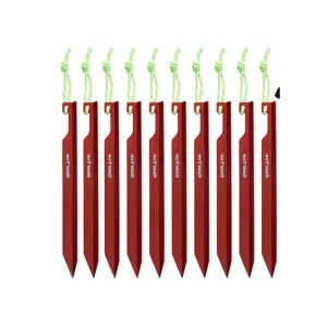 15cm Aluminum Alloy Tent Y-Pegs 10 Pack