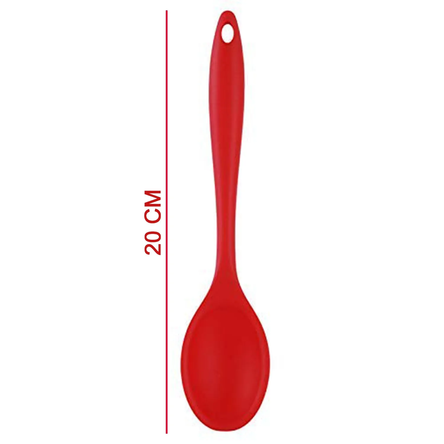 2101 Non-Stick Small Silicone Stainless Steel with Silicone Coating Spatula spoon.