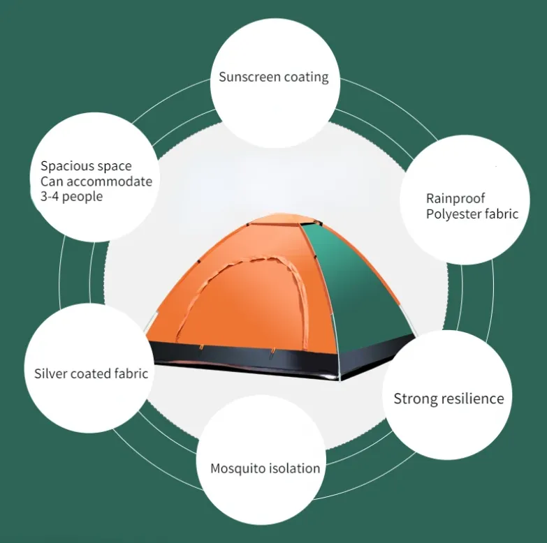 2Mx3M Outdoor Pop-Up Camping Tent Ti-12