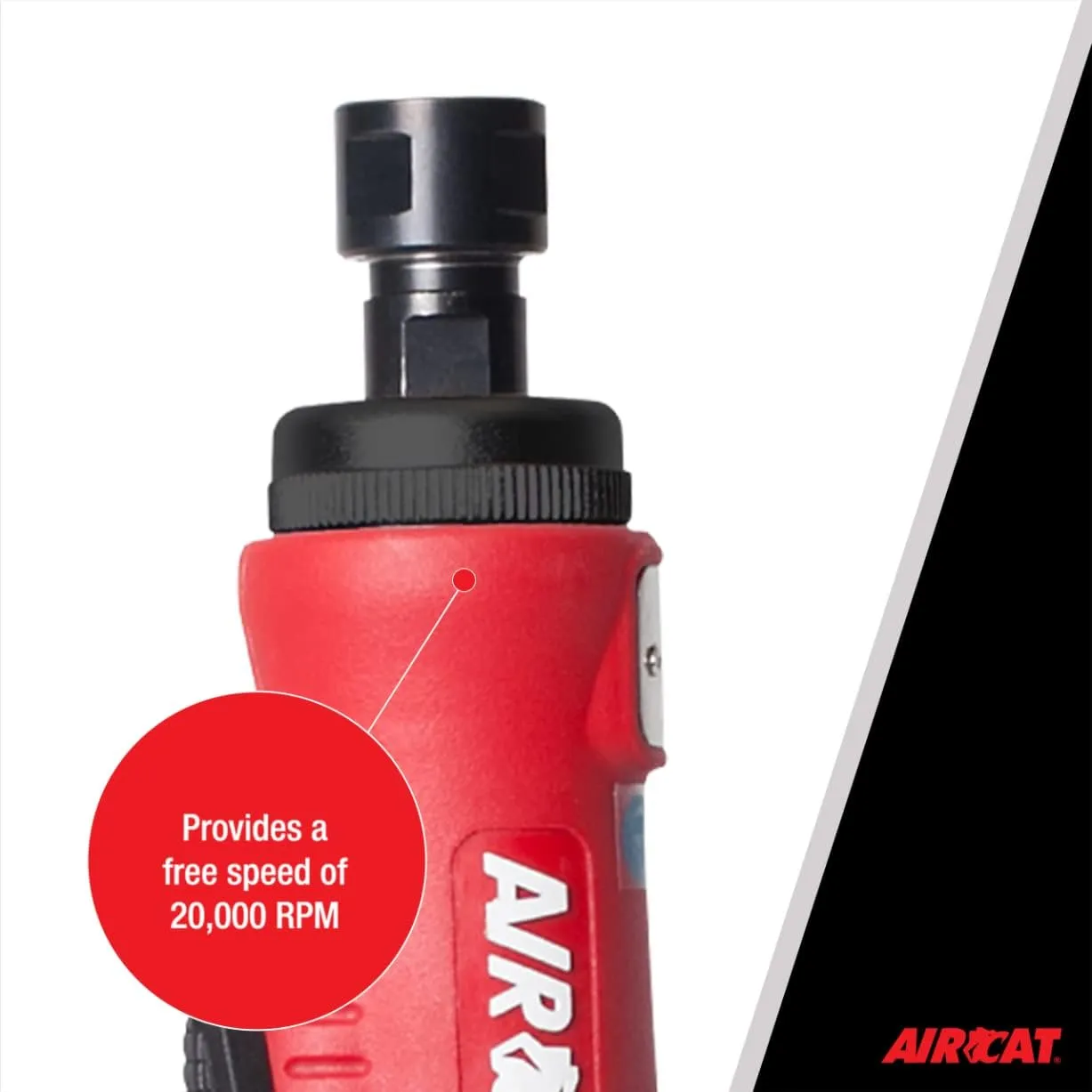 AIRCAT 6200: .4 HP Mini Straight Die Grinder 20,000 RPM