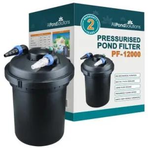 AllPondSolutions 12000L Pressurised Pond Filter 11w UV PF-12000