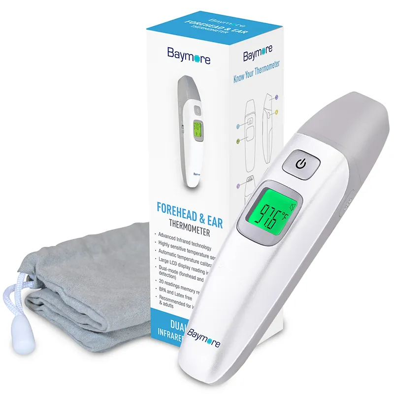 Baymore Digital Baby Forehead and Ear Infrared Thermometer