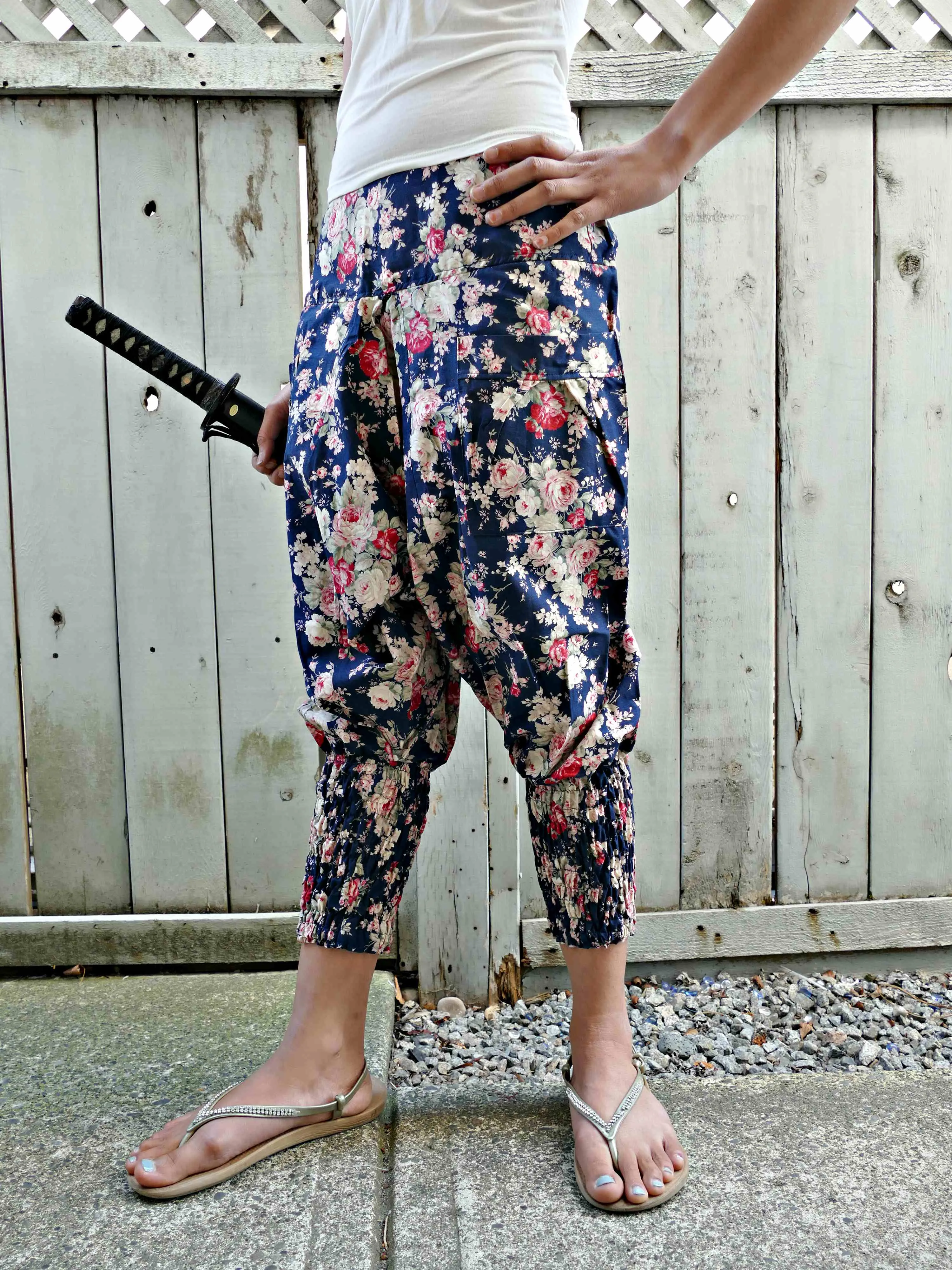 Blue Flower Limited Edition Ninja Pants