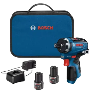 BOSCH 12V MAX 1/4" Hex Two-Speed Screwdriver Kit