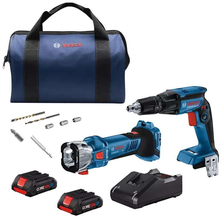 BOSCH 18V 2-Tool Combo Kit w/ Screw Gun & Cut-Out Tool