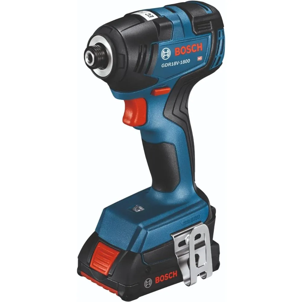 Bosch GDR18V-1800B12 18V Brushless 1/4 In. Hex Impact Driver Kit with (1) 2 Ah Standard Power Battery