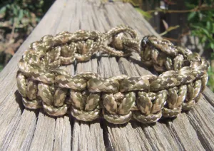 Camouflage Hand made Custom 325 Paracord Survivalist Bracelet Camo Gift for Hunter Outdoorsman Fisherman Climber Hiker