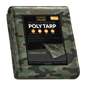 Camouflage Poly Tarp 12' x 20'