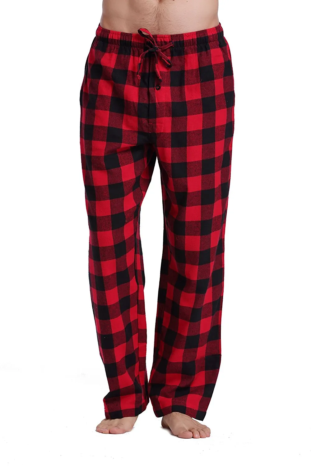 CYZ Men's 100% Cotton Super Soft Flannel Plaid Pajama Pants