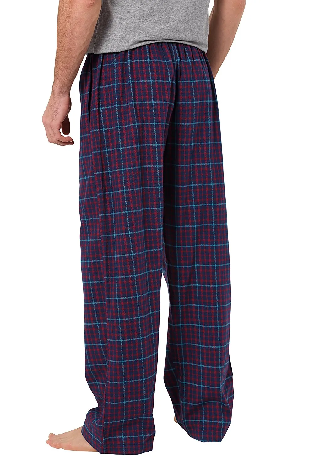 CYZ Men's 100% Cotton Super Soft Flannel Plaid Pajama Pants