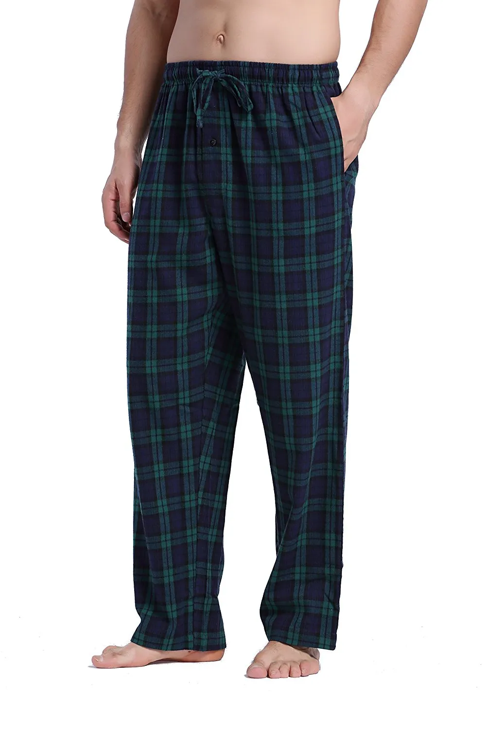 CYZ Men's 100% Cotton Super Soft Flannel Plaid Pajama Pants