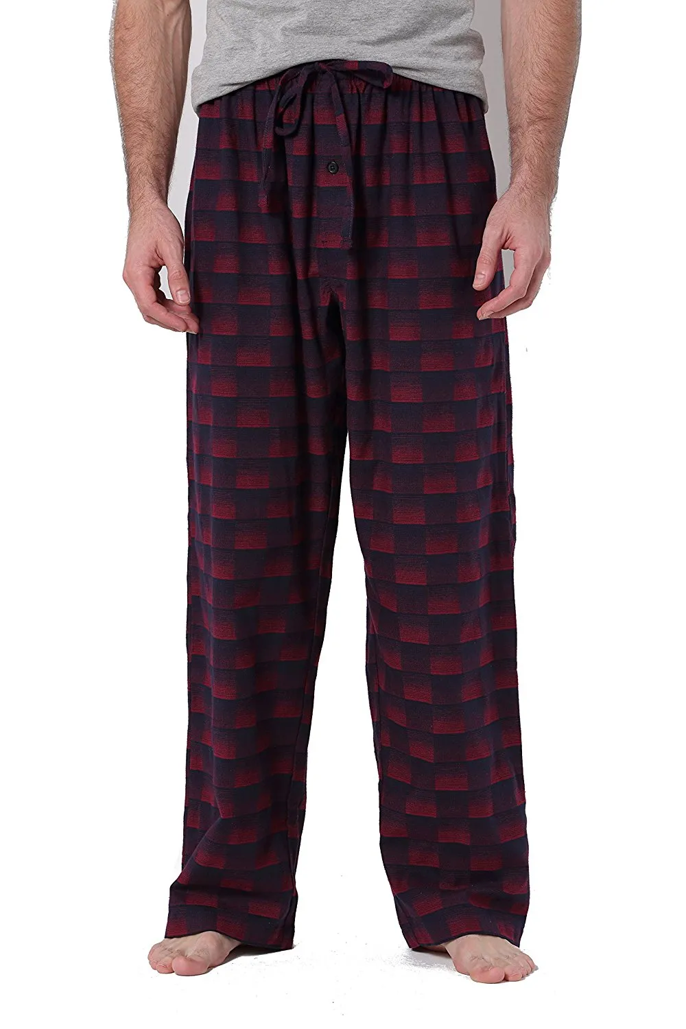 CYZ Men's 100% Cotton Super Soft Flannel Plaid Pajama Pants