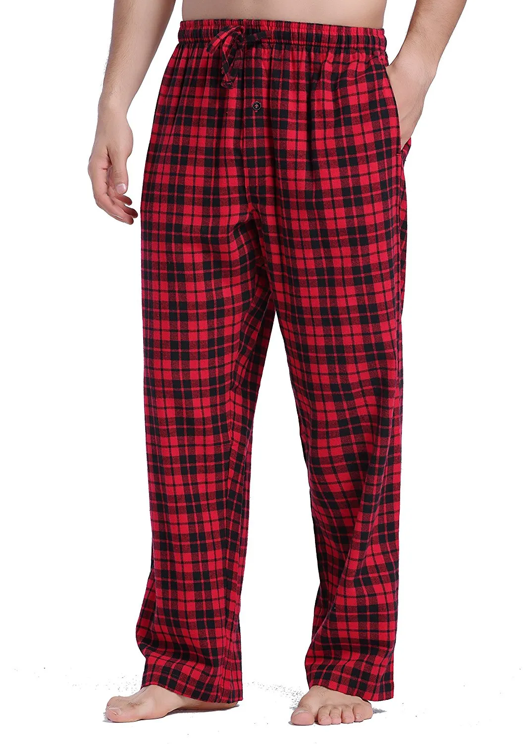 CYZ Men's 100% Cotton Super Soft Flannel Plaid Pajama Pants