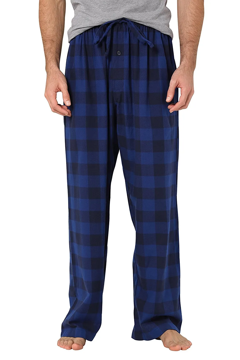 CYZ Men's 100% Cotton Super Soft Flannel Plaid Pajama Pants