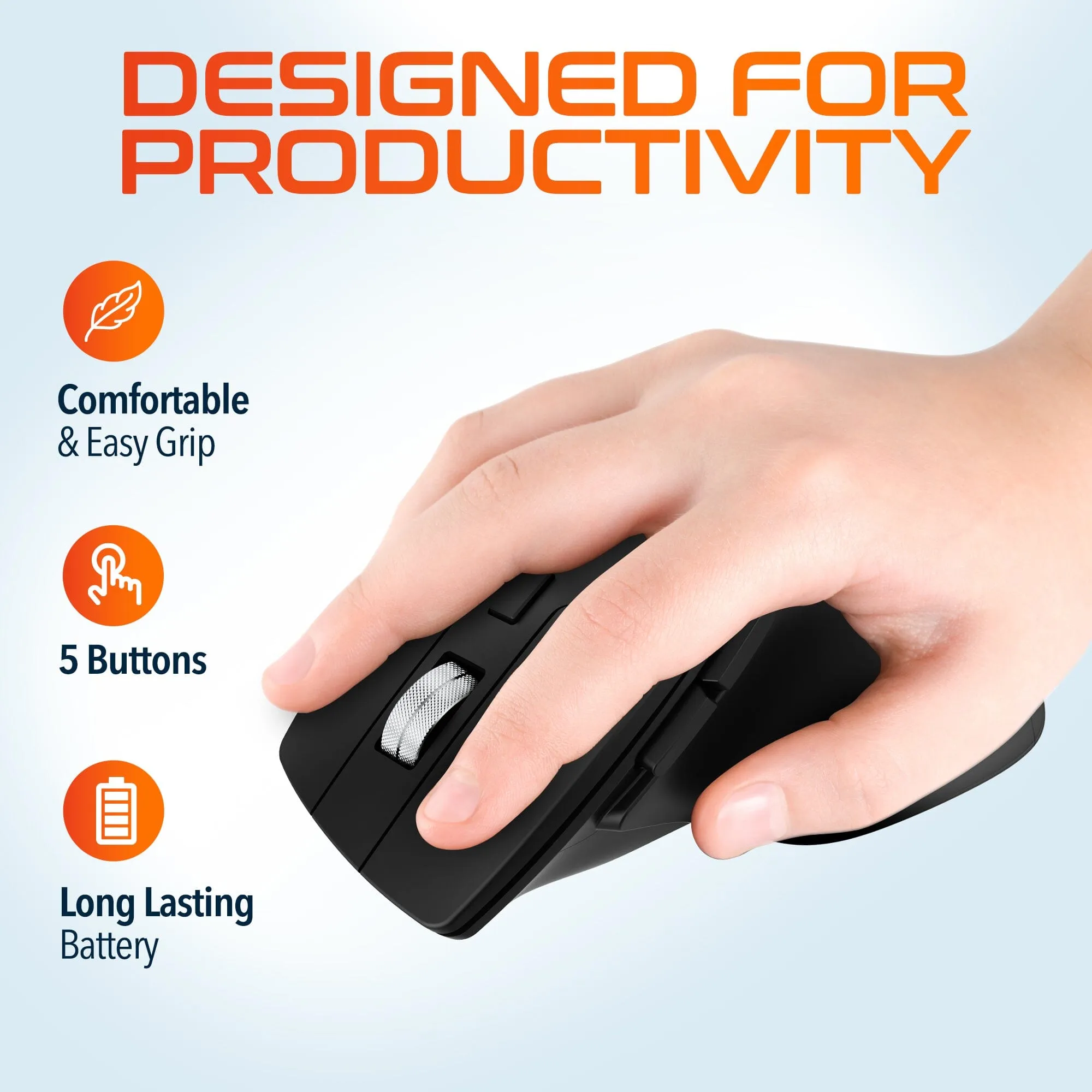 Delton S18 2.4G Ergonomic Wireless Mouse