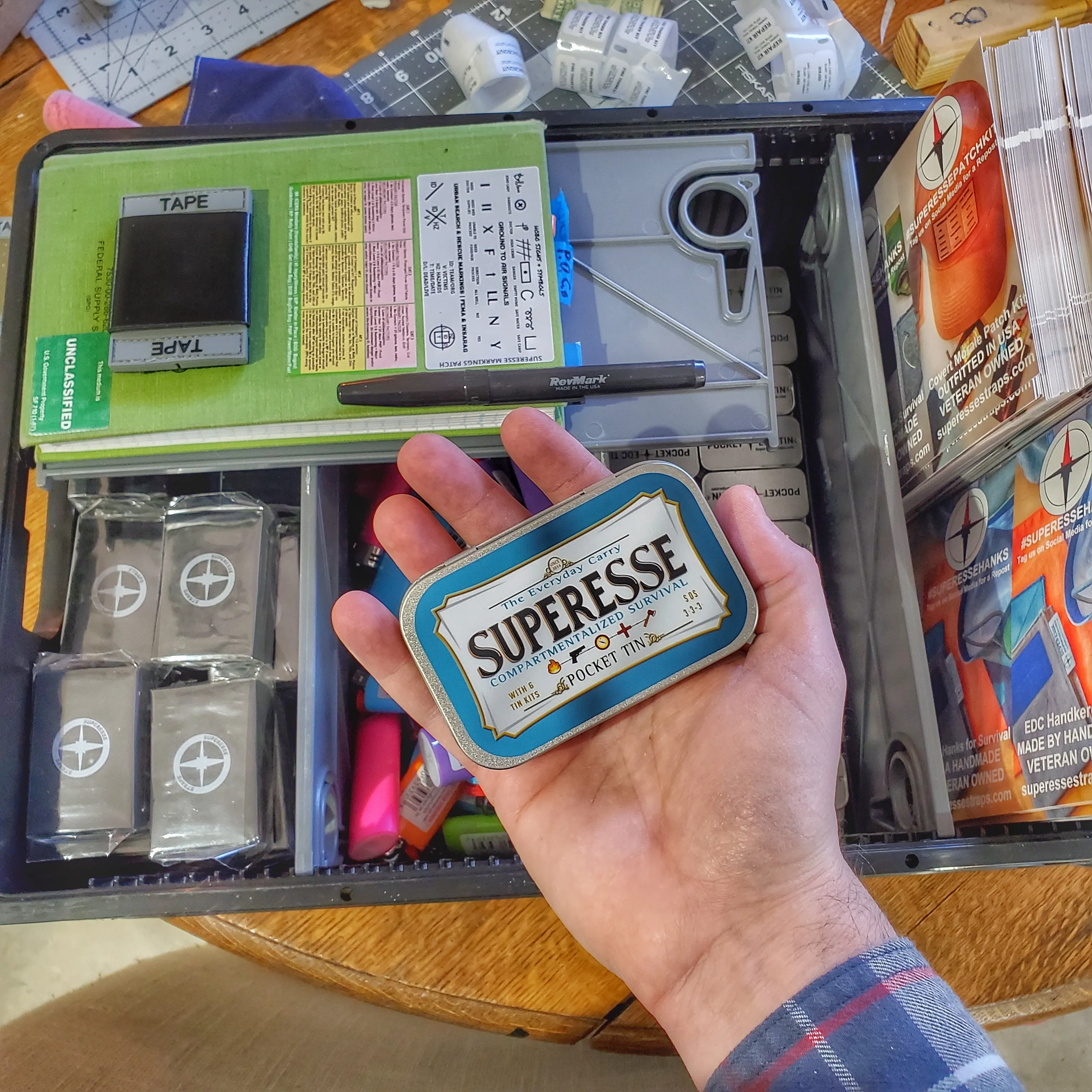 EDC Pocket Tin - Compartmentalized Survival Kits