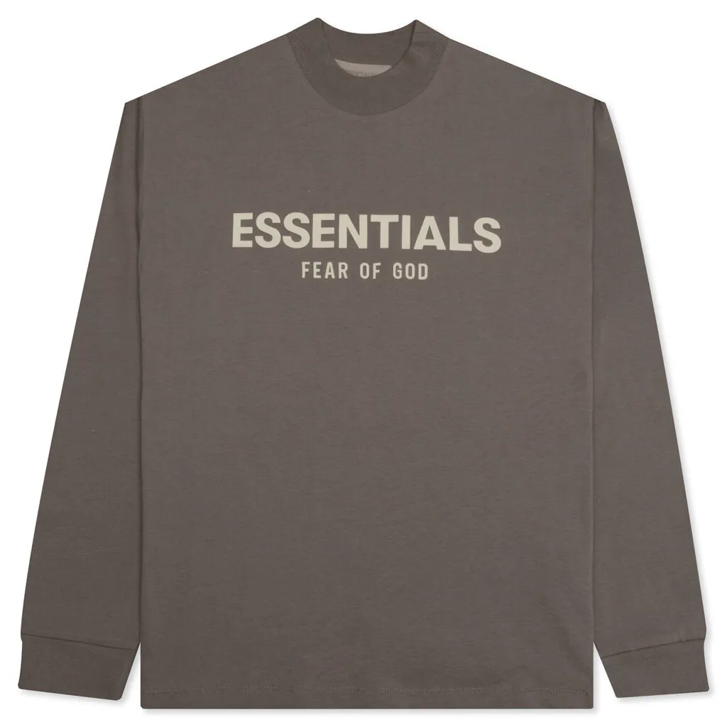 Essentials Kid's L/S Tee - Desert Taupe