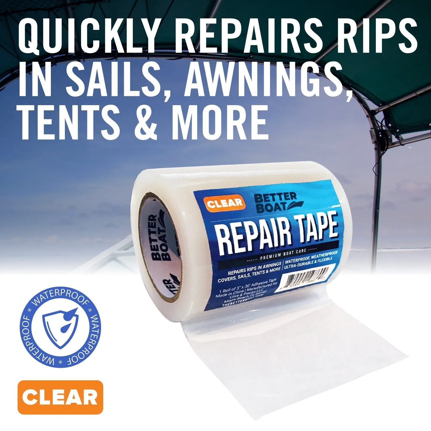 Fabric Repair Tape Boat Covers Awnings