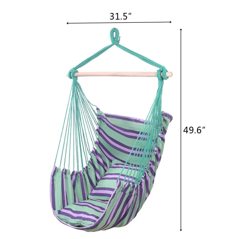 Hanging Rope Hammock Chair