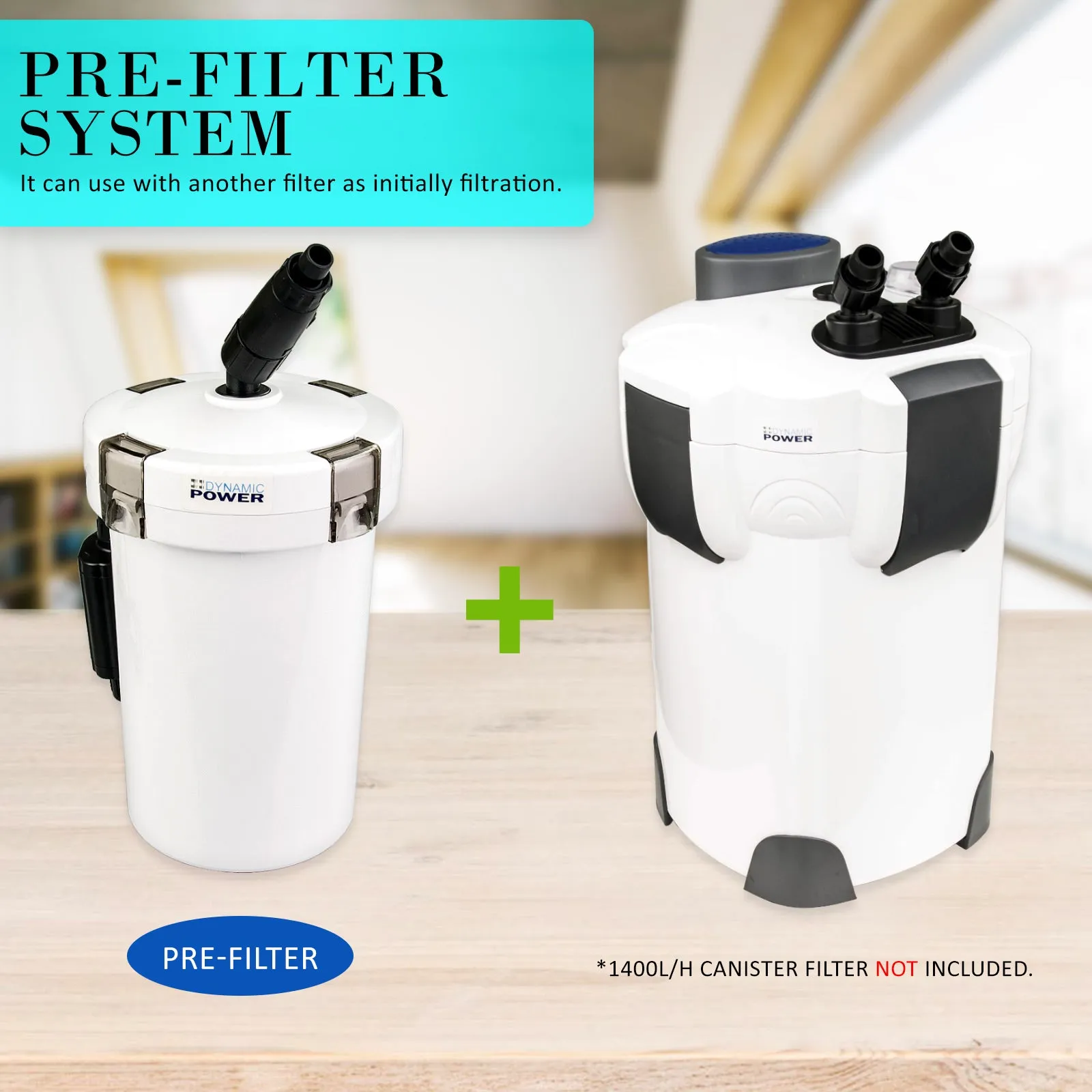 High-Efficiency 400L/H Aquarium Canister Filter, Dynamic Power