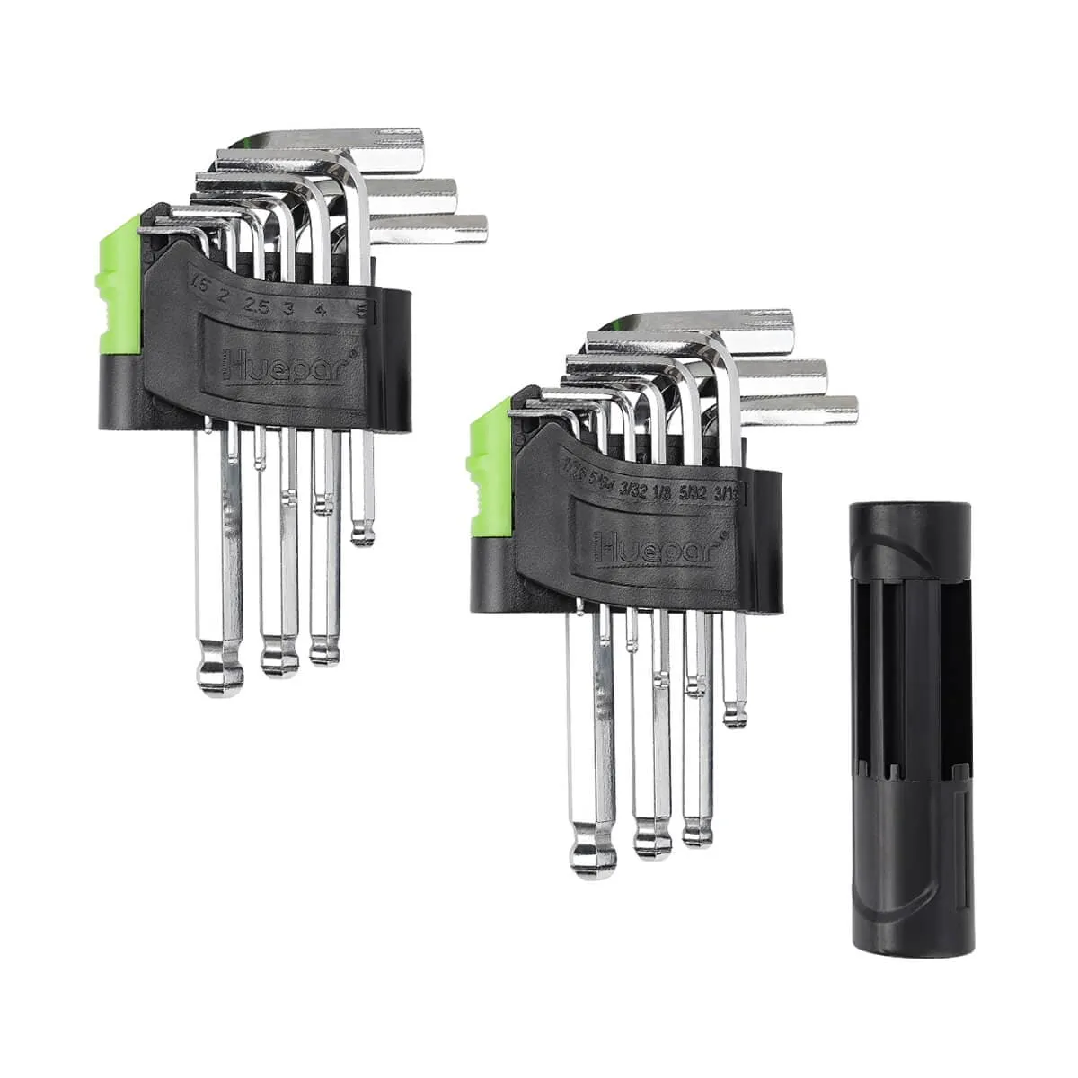 Huepar 6PC Magnetic Screwdriver Set - 3 Slotted & 3 Phillips with Diamond Tip