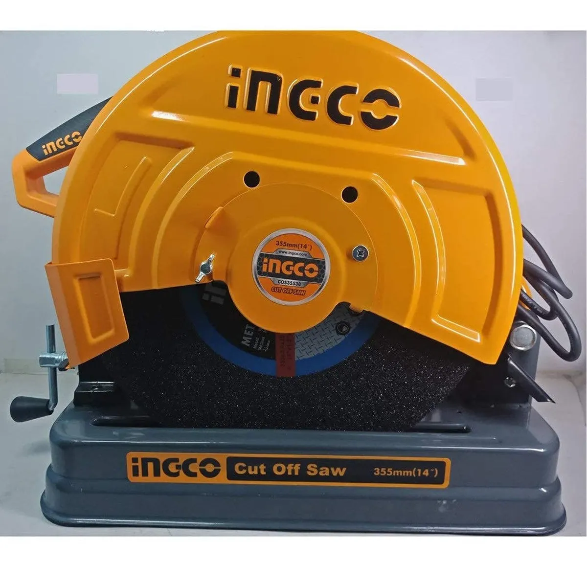 Ingco 355mm 2350W COS35538 Cut Off Saw - Powerful Corded Electric Tool for Precise Construction Cuts