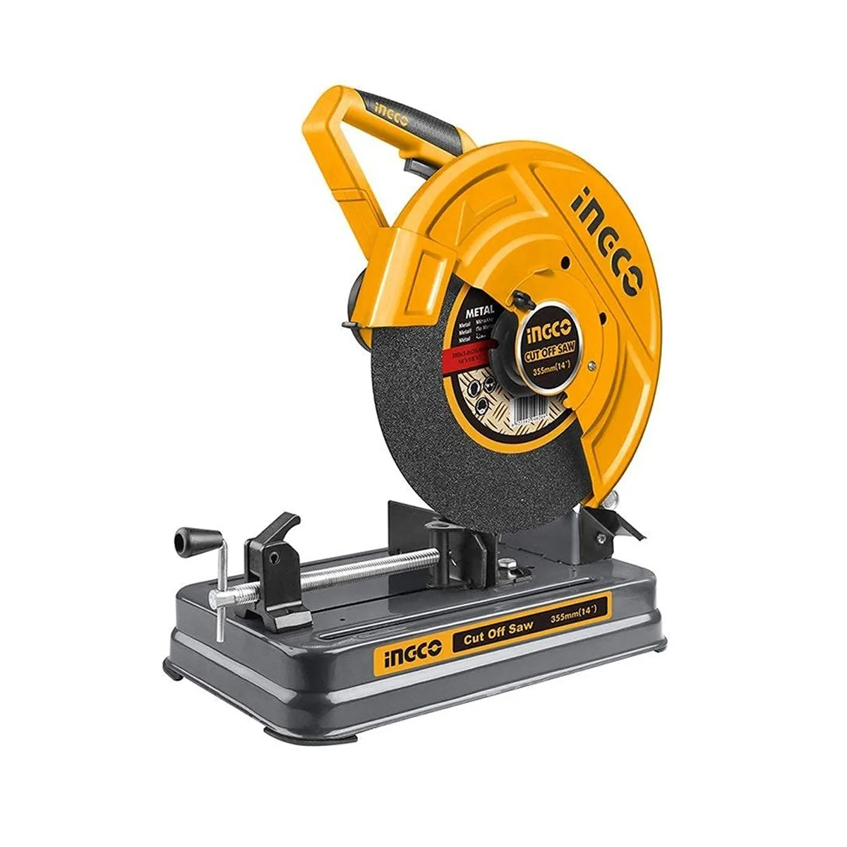 Ingco 355mm 2350W COS35538 Cut Off Saw - Powerful Corded Electric Tool for Precise Construction Cuts