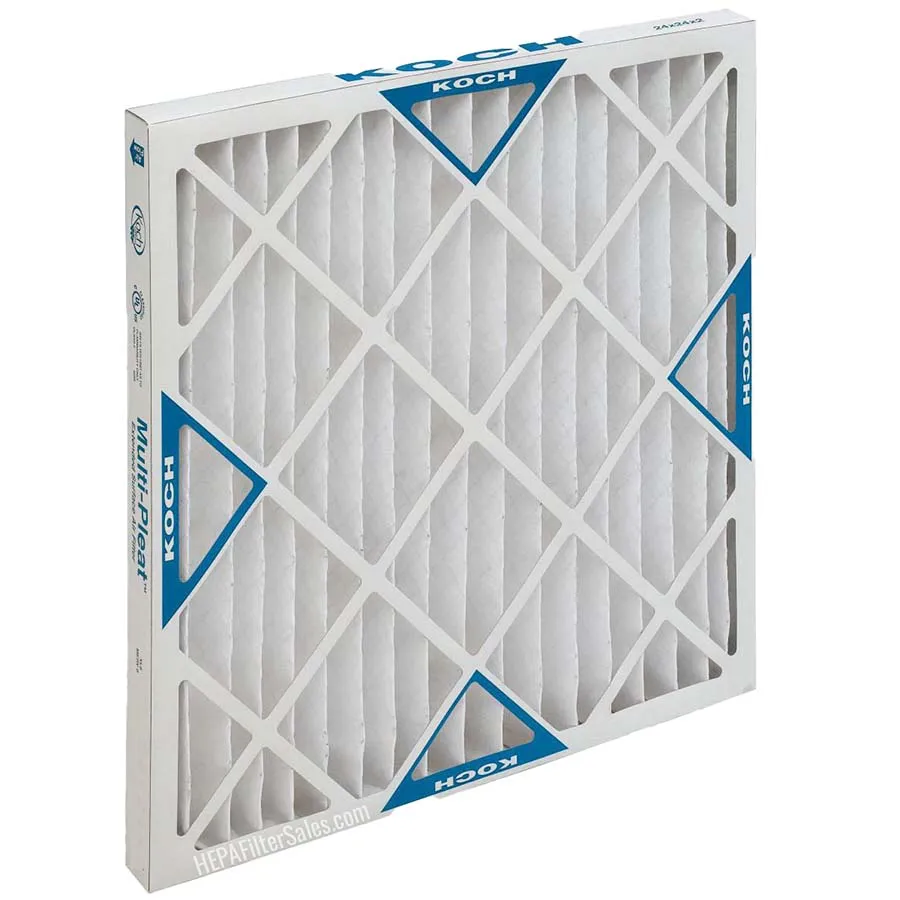 Koch Air Filter 16 x 16 x 1 MERV 8 Pleated Air Filter - 12 Pack