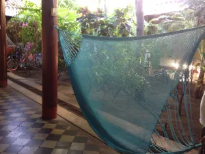 Light Blue Mayan Double Hammock Indoor/Outdoor Cotton Hammock - Mission Hammocks