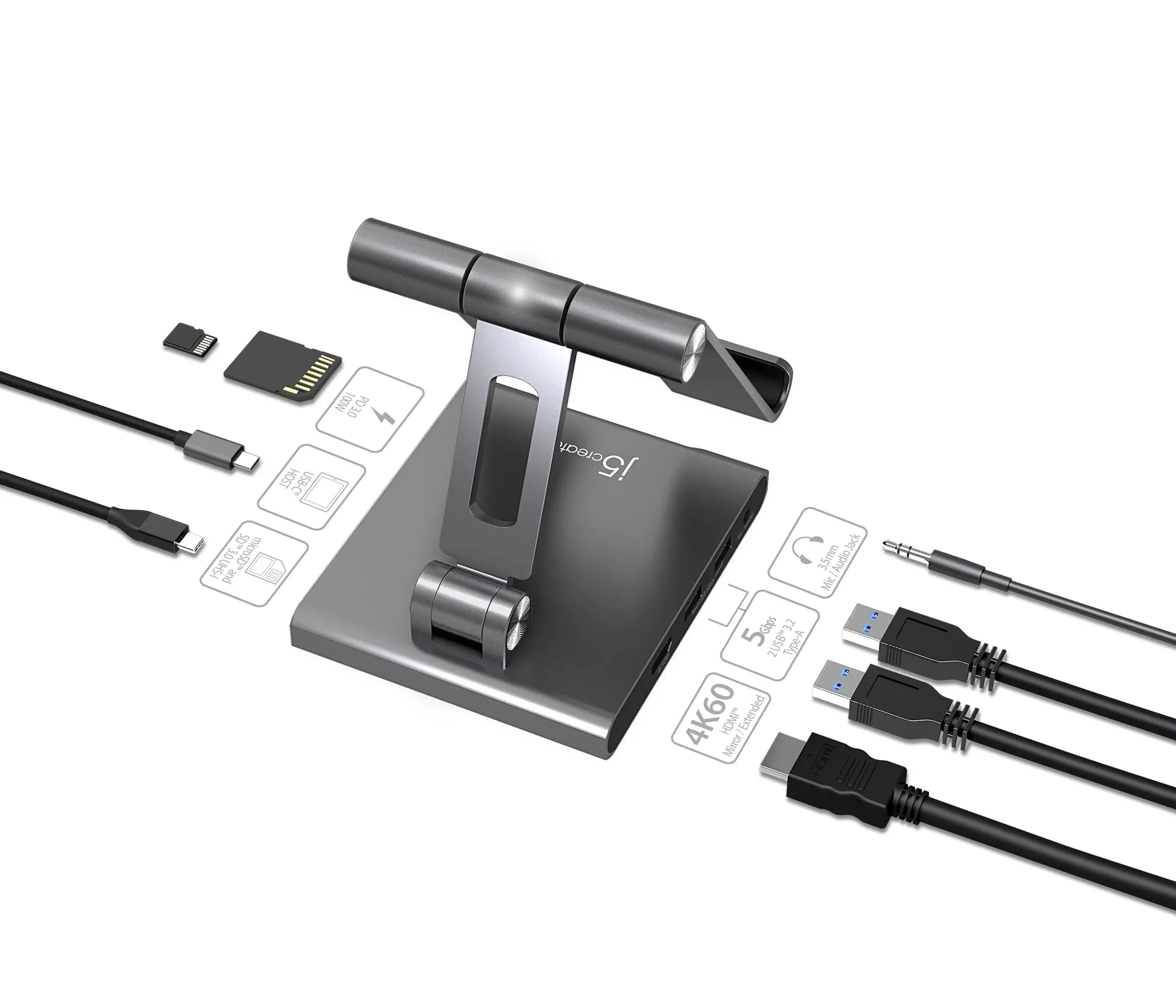 Multi-Angle Stand With Docking