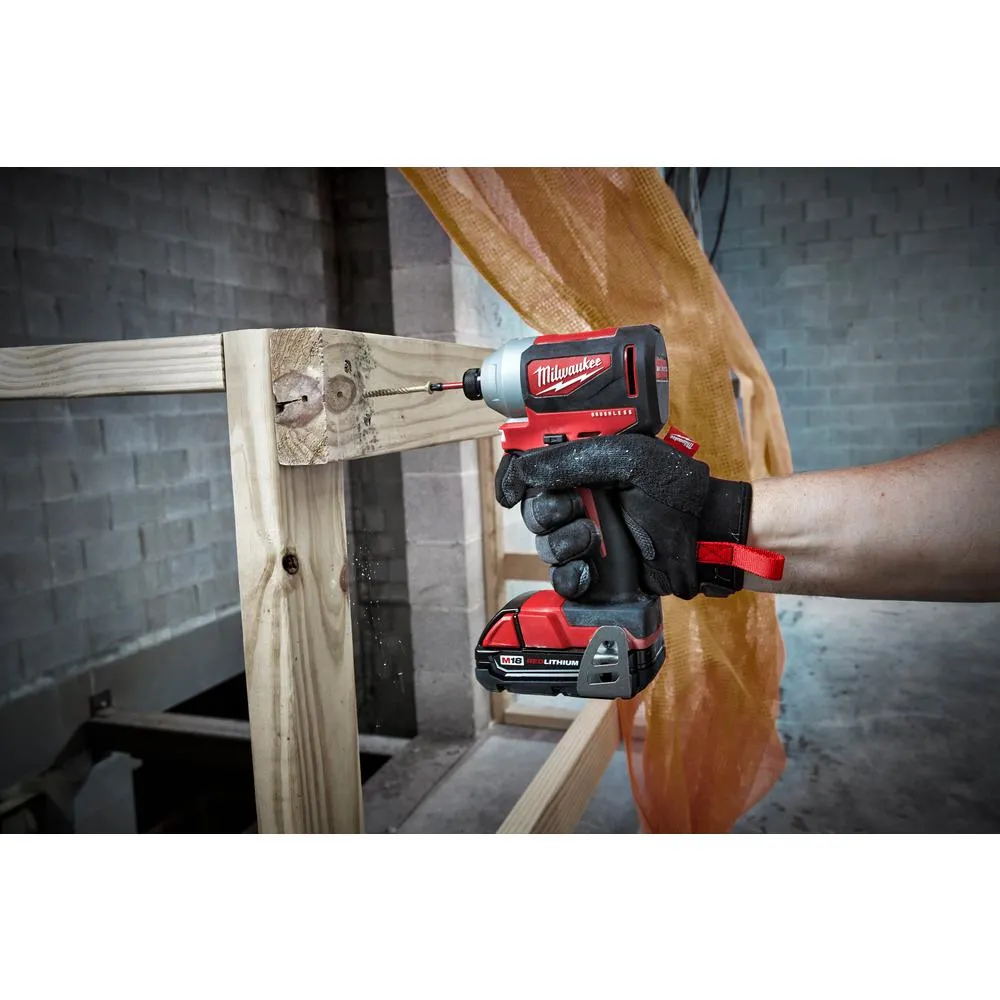 Open Box -  Milwaukee 2893-22CX M18 18-Volt 2-Tool 3-Speed Drill and Impact Driver Combo Kit