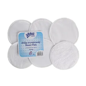 Organic Cotton Breast Pads - White (6 Pack)