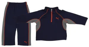 Puma Active Girls Boys Toddlers 2-Piece Set 1/4 Zip Top & Matching Pants