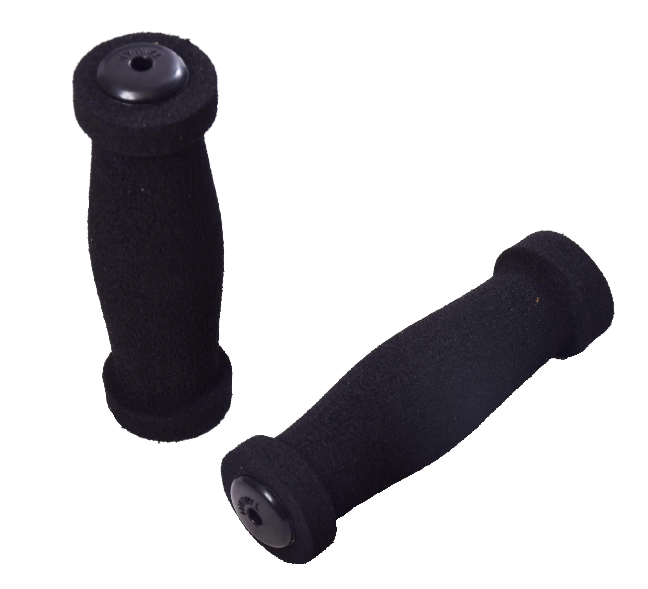 Quality Extra Comfortable Bike Foam Sponge Handlebar Grips With Bar End Plugs Black