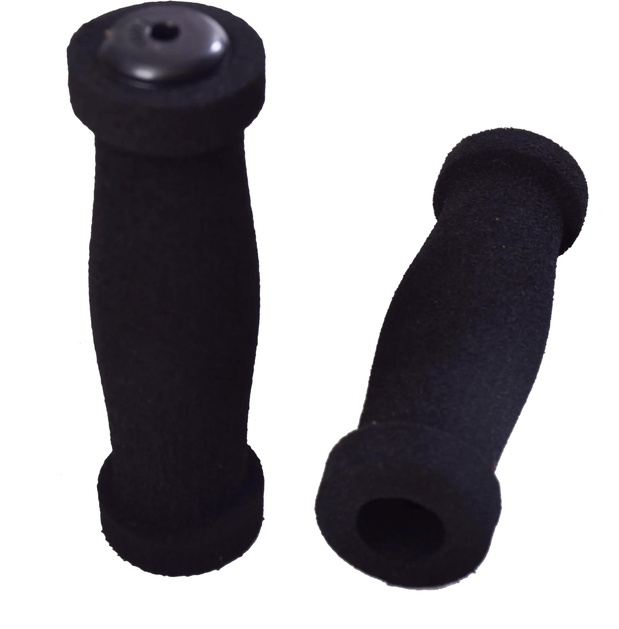 Quality Extra Comfortable Bike Foam Sponge Handlebar Grips With Bar End Plugs Black