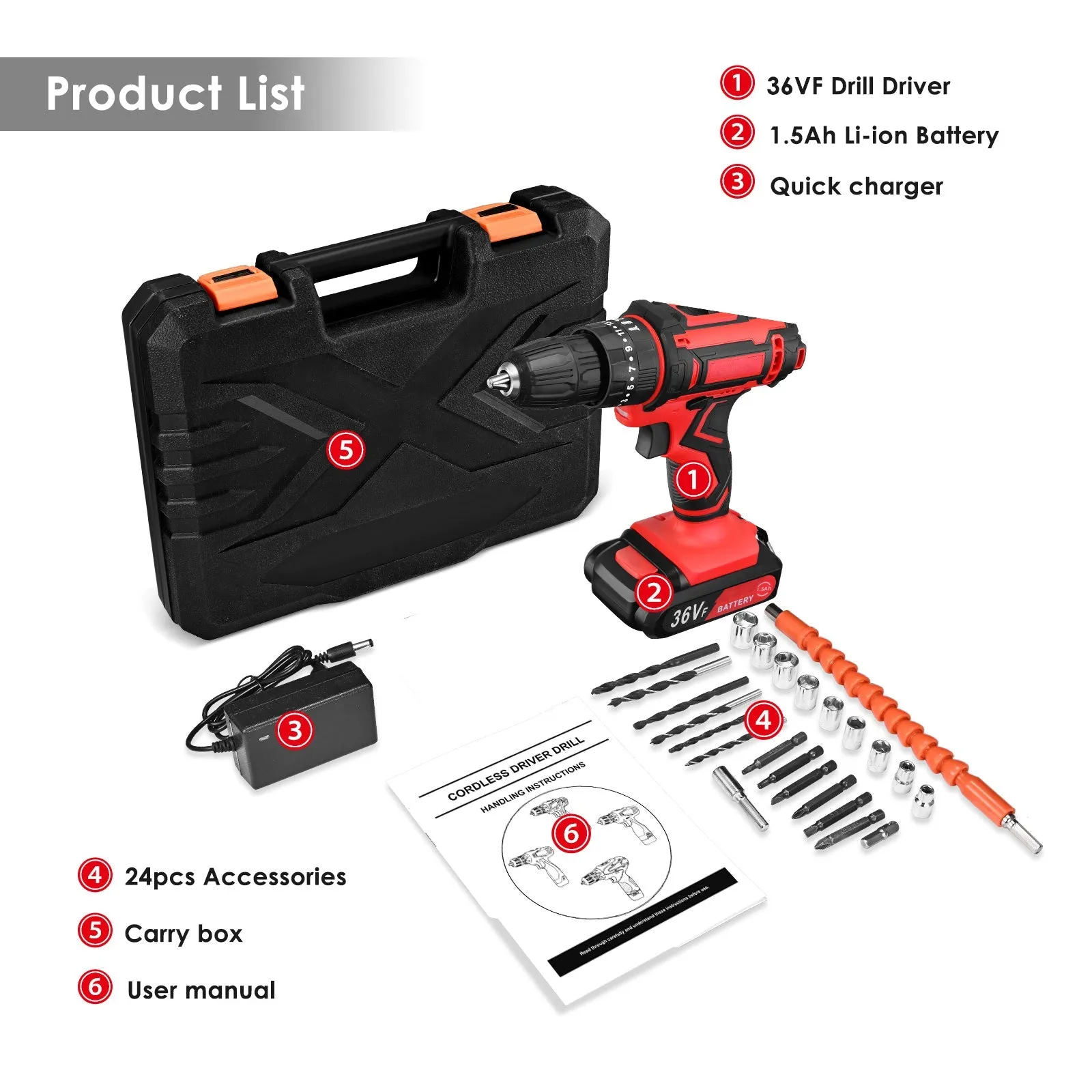 Saker Multi-function Electric Drill