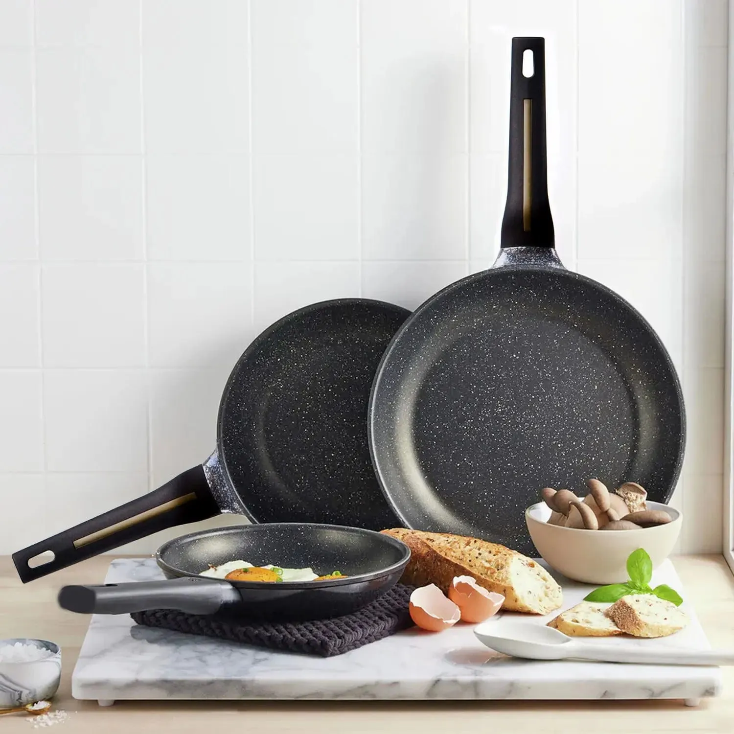 San Ignacio Bistro Frying Pan Cast Aluminium Deep Wall Non-Stick