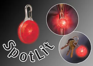 SpotLit Red L.E.D. Carabiner Light