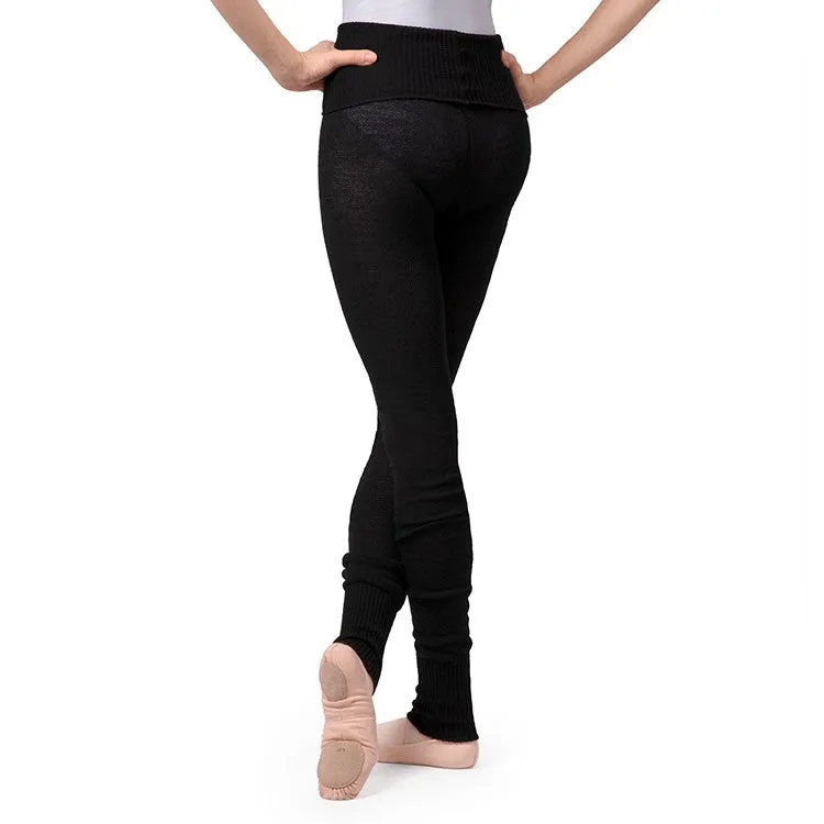 T0105 - Bloch Full Length Roll Waist Womens Warmup Pant