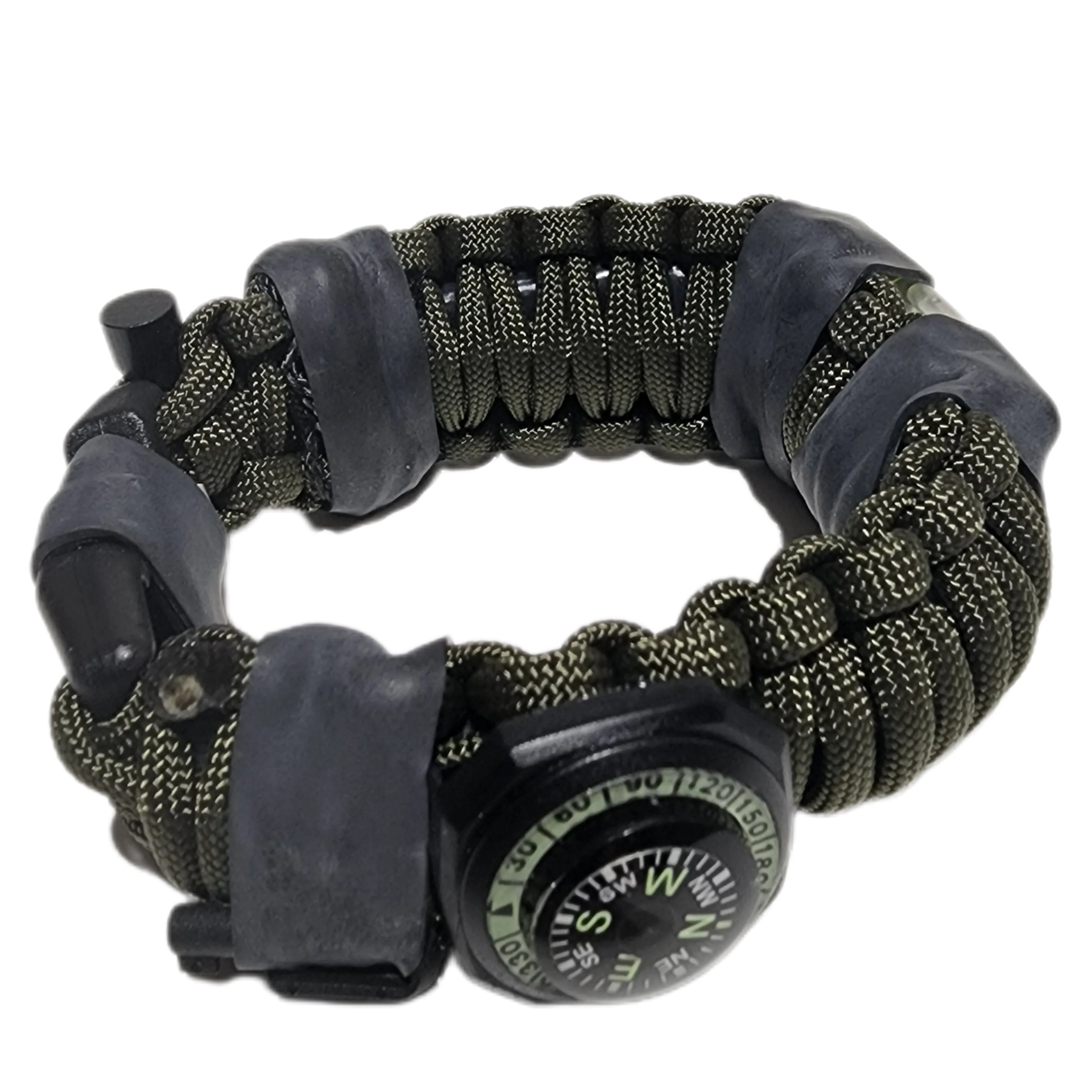 The Escape Evade Pathfinder: Military & Tactical Strap w/ SERE kit, Compass, Kevlar Saw, Cuff Key.