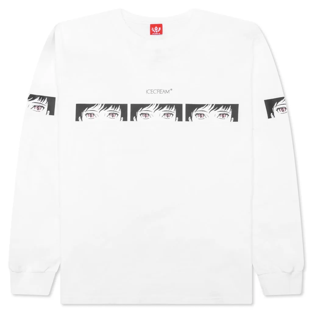 These Eyes L/S Knit - White