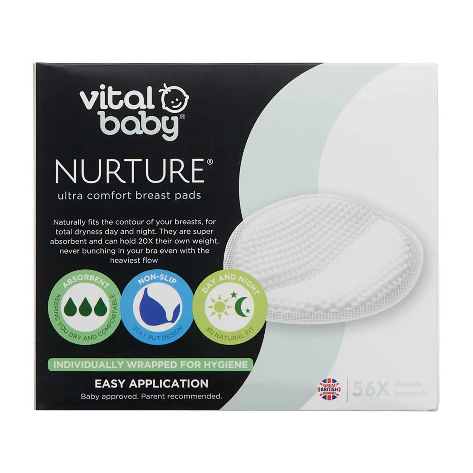 Vital Baby Nurture Ultra Comfort Breast Pads 56 pcs