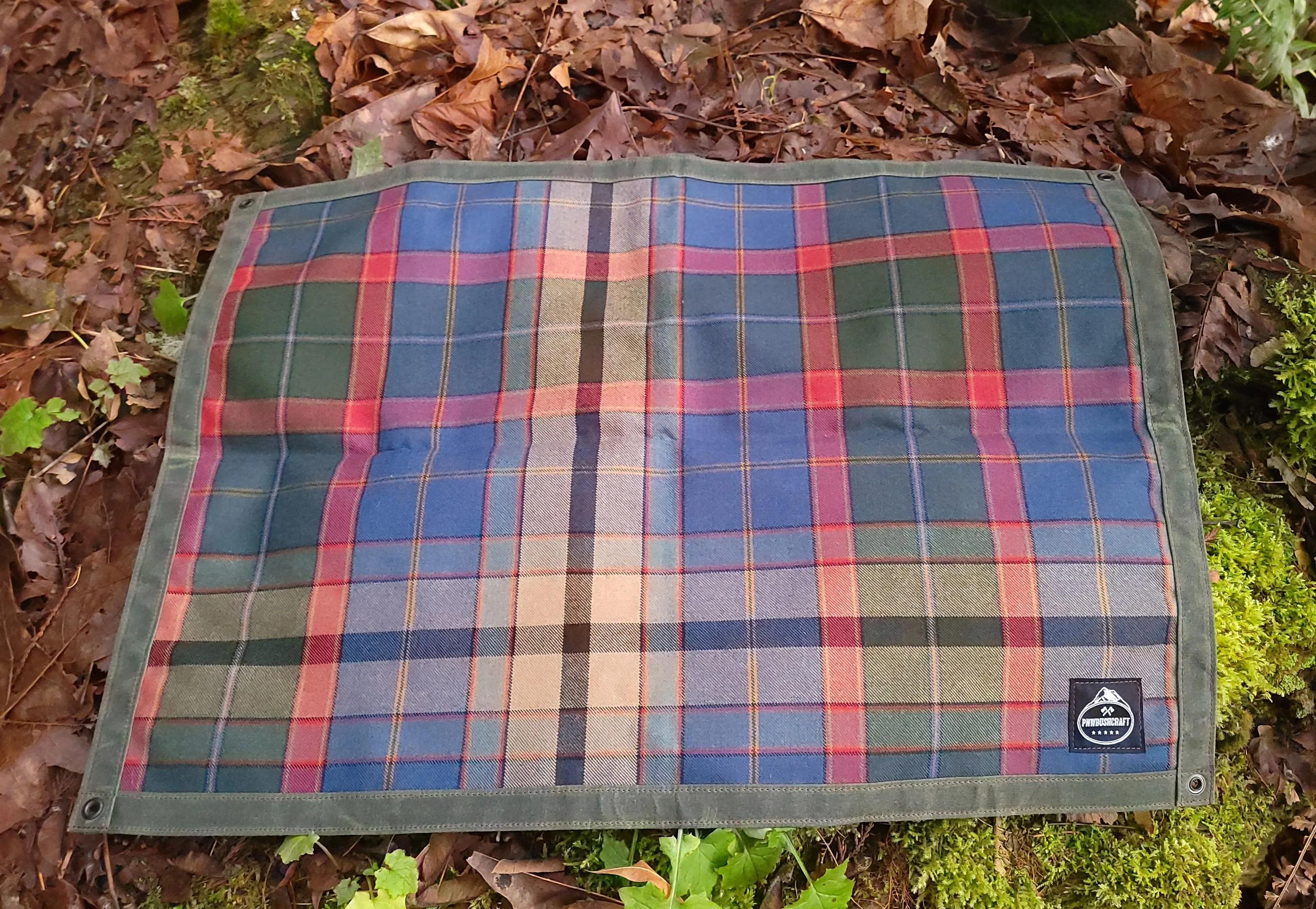 Wool and Waxed Canvas Junior Ground Cloth for Bushcraft