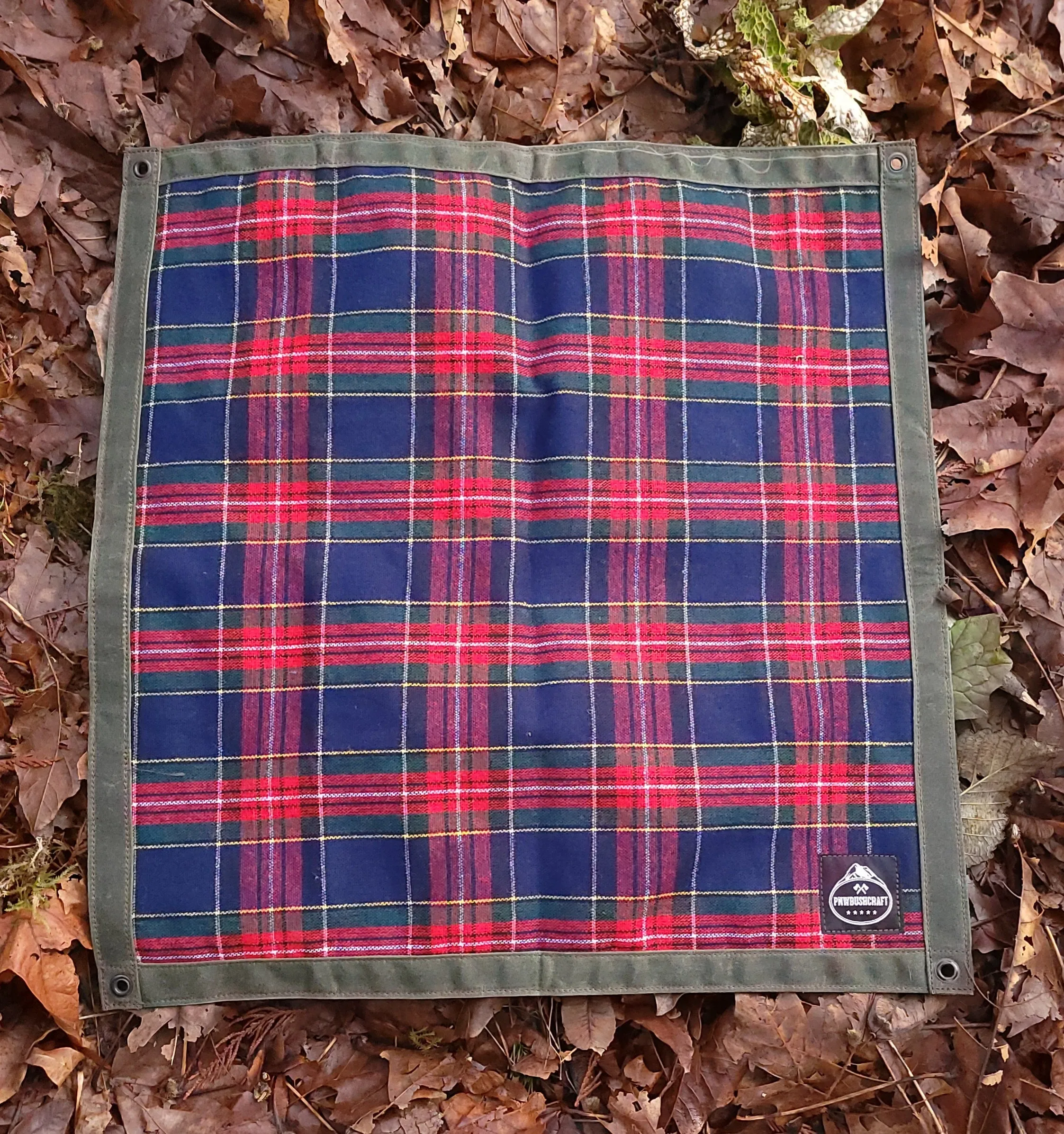 Wool and Waxed Canvas Junior Ground Cloth for Bushcraft