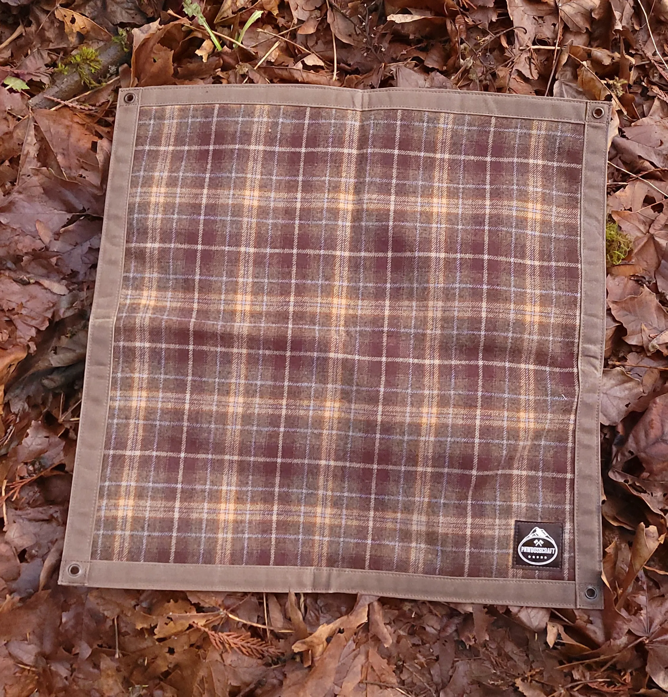 Wool and Waxed Canvas Junior Ground Cloth for Bushcraft