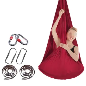 Yoga Swing Set Stretch Hammock Indoor Silk Anti-Gravity-BWAM-fitnes